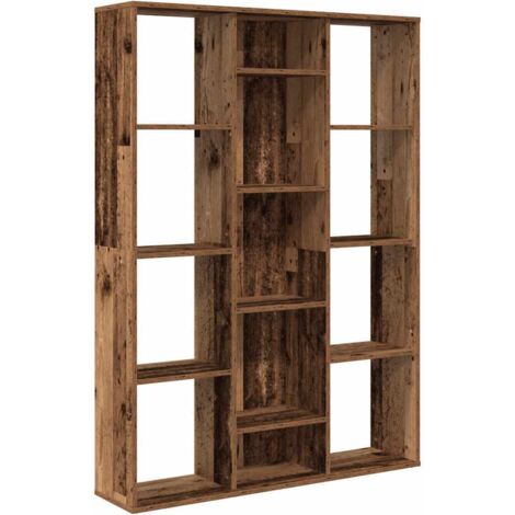 vidaXL Libreria/Divisorio Legno Vecchio 100x24x140 cm in Truciolato