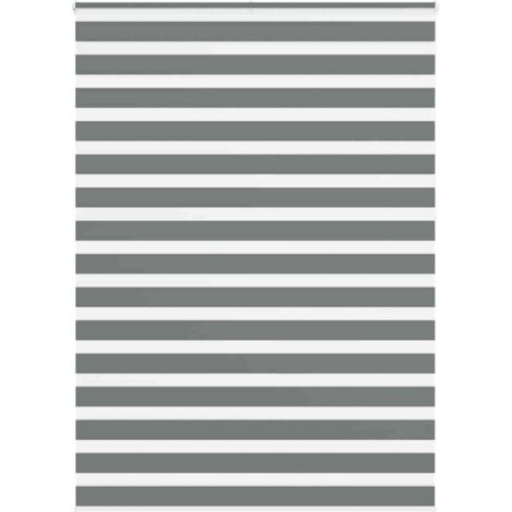 vidaXL Tenda a Rullo Zebra Larghezza Tessuto 155,9 cm Poliestere