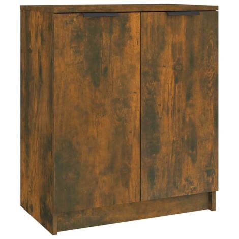 vidaXL Scarpiera Rovere Fumo 59x35x70 cm in Legno Multistrato