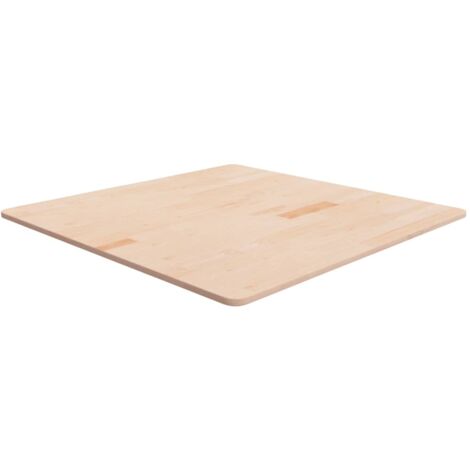 vidaXL Piano Tavolo Quadrato 90x90x1,5 cm Massello Rovere Non Trattato