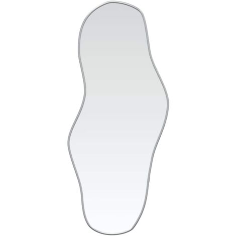 vidaXL Specchio da Parete Argento 100x45 cm