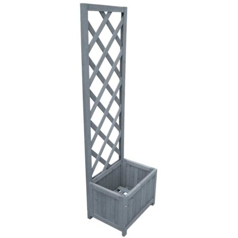 vidaXL Fioriera a Traliccio 40x30x135 cm in Legno Massello di Abete