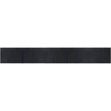 vidaXL Tappeto Rettangolare Nero 70x500 cm in Bambù