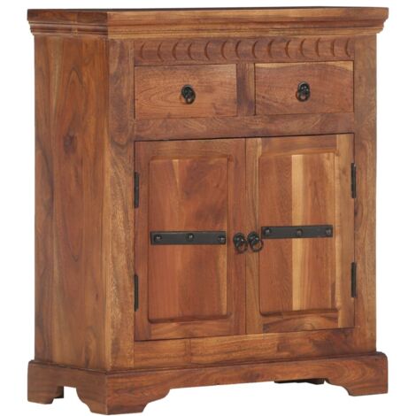 Credenza 63x30x75 cm in Legno Massello di Acacia vidaXL (1/5)