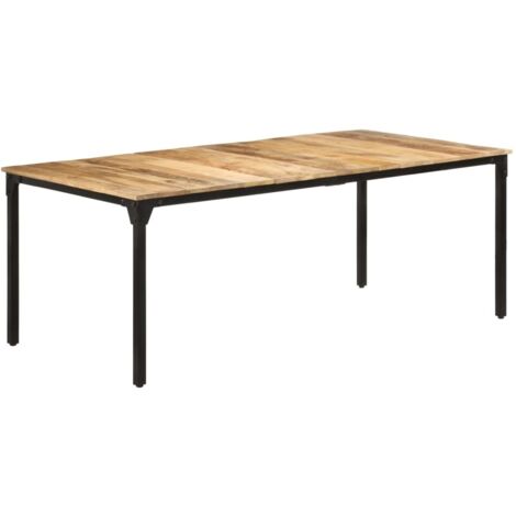 Tavolo da Pranzo 200x100x76 cm in Legno di Mango Grezzo vidaXL (1/5)