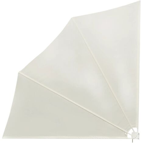 vidaXL Tenda Laterale per Balcone Pieghevole Crema 140x140 cm