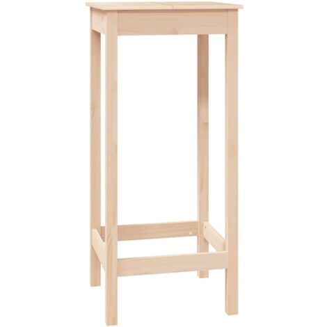 vidaXL Tavolo da Bar 50x50x110 cm in Legno Massello di Pino