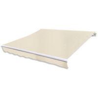 vidaXL Tenda da Sole Pieghevole Motorizzata 400 cm Crema