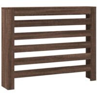vidaXL Copertura Termosifone Rovere Marrone 104x20x82cm in Multistrato