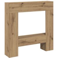 vidaXL Cornice per Camino Rovere Artigianale 81x18x82 cm Truciolato