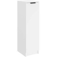 vidaXL Scarpiera Bianca 30x35x100 cm in Legno Multistrato