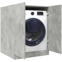 vidaXL Mobile per Lavatrice Grigio Cemento 70,5x71,5x91,5 cm