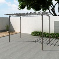 Arco pergola da giardino per rose in acciaio decorazione giardino vidaXL