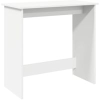vidaXL Scrivania Bianca 80x40x75 cm in Legno Multistrato