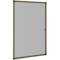 vidaXL Zanzariera per Finestre Marrone 80x120 cm