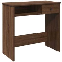 vidaXL Scrivania Rovere Marrone 80x40x75 cm in Legno Multistrato