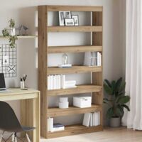 vidaXL Armadio per Libri Beige Legno multistrato