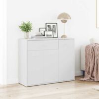 vidaXL Credenza Bianca 88x30x70 cm in Legno Multistrato