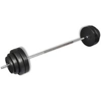vidaXL Bilanciere con Dischi Set 60 kg