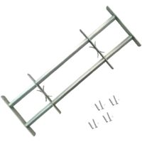 vidaXL Grate per Finestre Regolabili 2 Barre Trasversali 1000-1500 mm