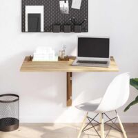 vidaXL Tavolo Pieghevole da Parete Colore Rovere 100x60 cm