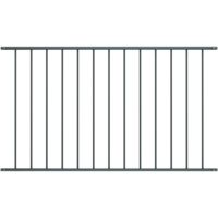 vidaXL Pannello di recinzione in acciaio verniciato a polvere 1,63x1 m antracite