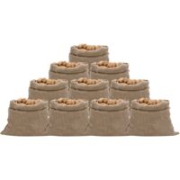 vidaXL Sacchi di Iuta 10pz 100x110 cm 100% Iuta 220 gsm