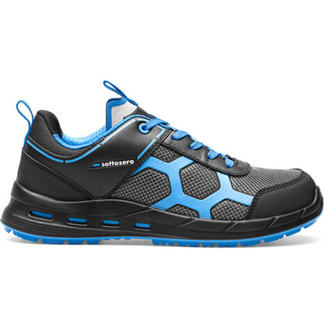 Scarpe antinfortunistica S1P ESD ultraleggera – Puntale in fibra di vetro – Suola antiscivolo SRC – Traspirante per ambienti asciutti – Misura 46 – Base Protection (1/5)