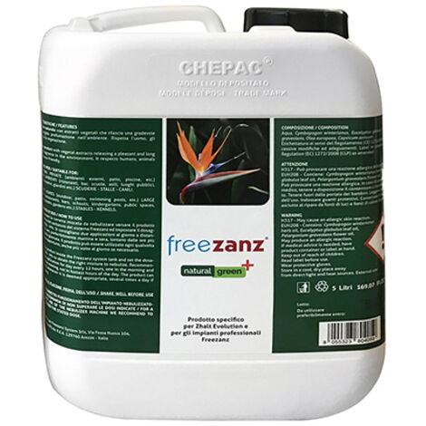 Freezanz Natural Green Plus Repellente per Zanzare Concentrato 5lt