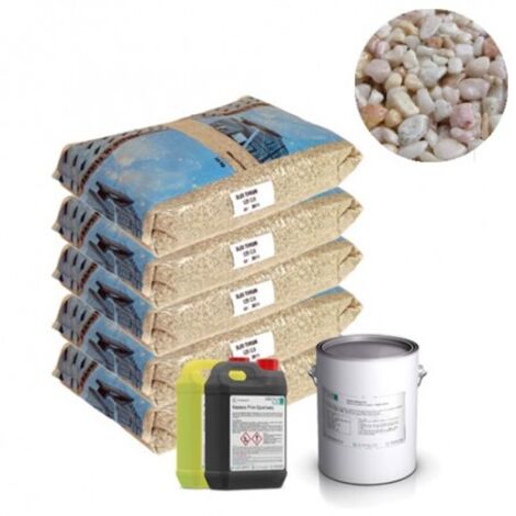 Moquette de pierre - Kit complet 8m² - Teinte : Blanc Lez