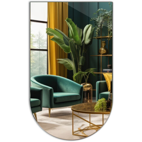 Specchio da parete Camera da Letto o Cabina Armadio – Specchi Decorativo – 50x90 cm - Specchio ad Arco