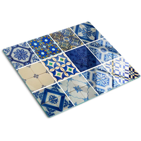 Protezione per piano cottura – Copertura vetro temperato - Tagliere vetro temperato – 60x52 cm - Carrelage