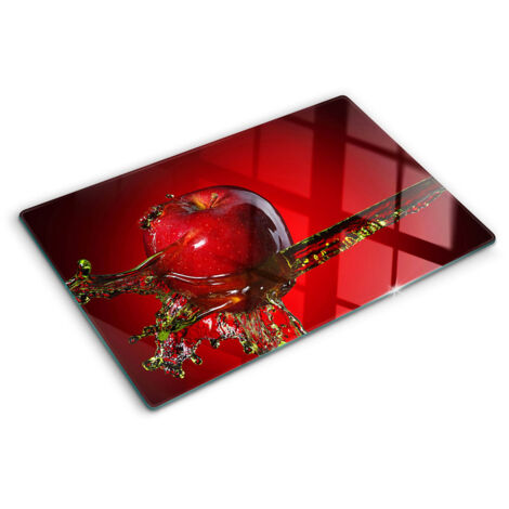 Protezione per piano cottura – Copertura vetro temperato - Tagliere vetro temperato – 80x52 cm - Pomme et eau