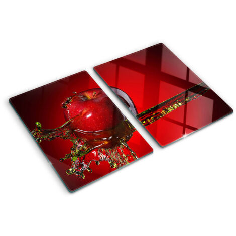 Protezione per piano cottura – Copertura vetro temperato - Tagliere vetro temperato – 2x40x52 cm - Pomme et eau