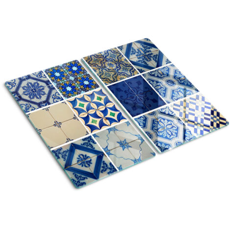 Protezione per piano cottura – Copertura vetro temperato - Tagliere vetro temperato – 2x30x52 cm - Carrelage