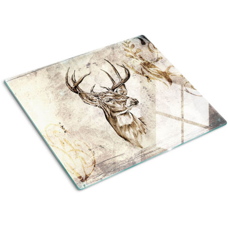 Protezione per piano cottura – Copertura vetro temperato - Tagliere vetro temperato – 60x52 cm - Cerf