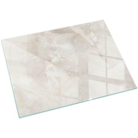 Vetro Temperato Resistente Al Calore Per Camino Protezione del Pavimento dal Calore Resistente a Scintille Motivo marmo naturale 60x40 cm (1/5)