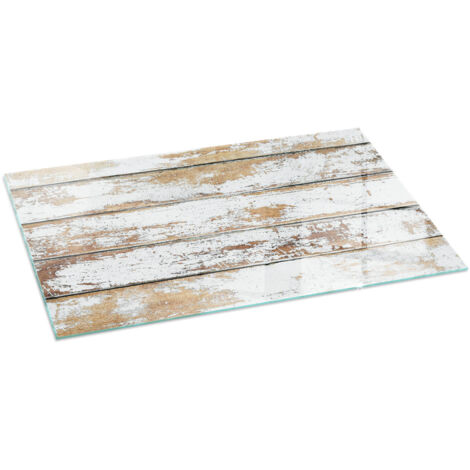 Vetro Decorativo Per Camino E Soggiorno Piastra In ESG Vetro Moderno Per Stufa A Legna Per Camino Una tavola di legno danneggiata 100x50 cm