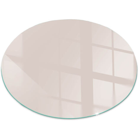 Vetro Temperato Resistente Al Calore Per Camino Protezione del Pavimento dal Calore Resistente a Scintille Colore Rosa chiaro Rotondo fi 70 cm