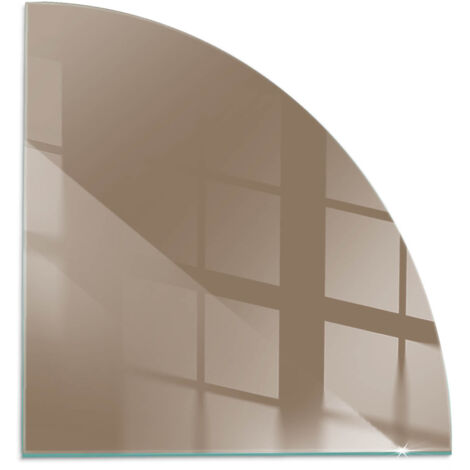 Vetro Decorativo Per Camino E Soggiorno Piastra In ESG Vetro Moderno Per Stufa A Legna Per Camino Colore marrone 1/4 100x100 cm