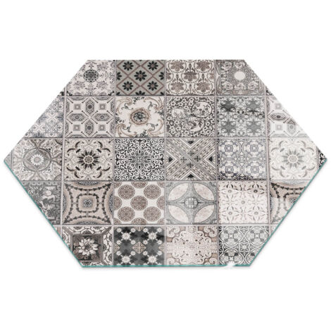 Piastra Per Camino Decorazione Per Pavimento In Vetro Per Camino Per Focolare Moderno per la legna Motivo decorativo per piastrelle h40 cm
