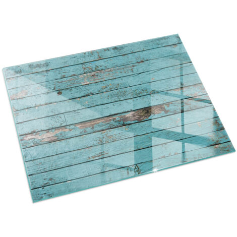Vetro Temperato Resistente Al Calore Per Camino Protezione del Pavimento dal Calore Resistente a Scintille Assi in stile rustico 60x40 cm (1/5)