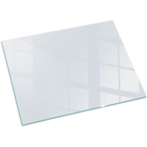 Vetro Temperato Resistente Al Calore Per Camino Protezione del Pavimento dal Calore Resistente a Scintille Colore Grigio chiaro 80x60 cm (1/5)