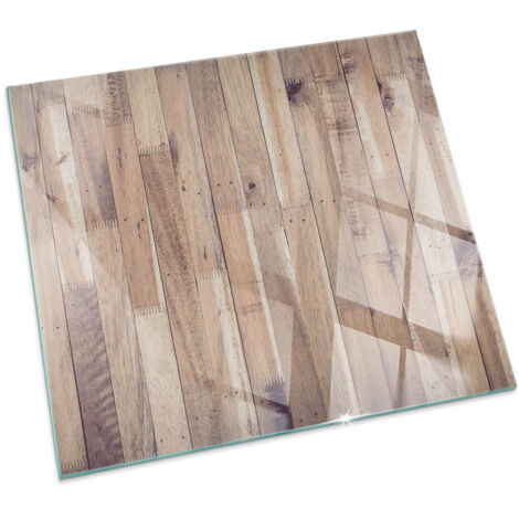 Vetro Temperato Resistente Al Calore Per Camino Protezione del Pavimento dal Calore Resistente a Scintille Assi di legno Quadrato 50x50 (1/5)