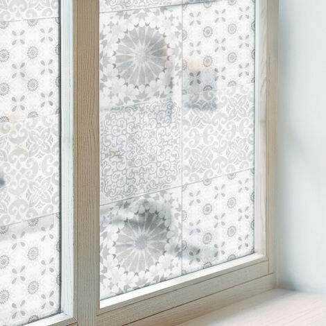 Pellicola Opaca per Finestre 200x116 cm Autoadesiva Vetro Smerigliato Protezione per Cucina Bagno Uffici Camera da Letto Decorativa Eleganza classica (1/5)