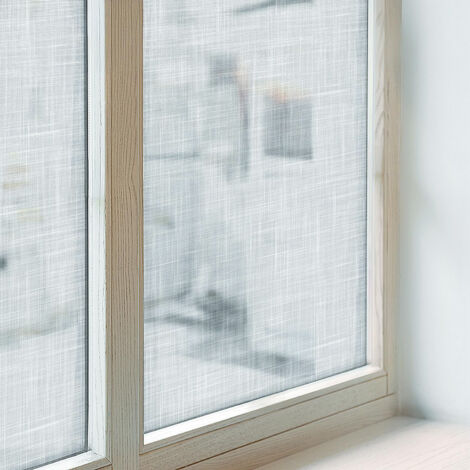 Pellicola Opaca per Finestre 100x100 cm Autoadesiva Vetro Smerigliato Protezione per Cucina Bagno Uffici Camera da Letto Decorativa Tessitura delicata (1/5)