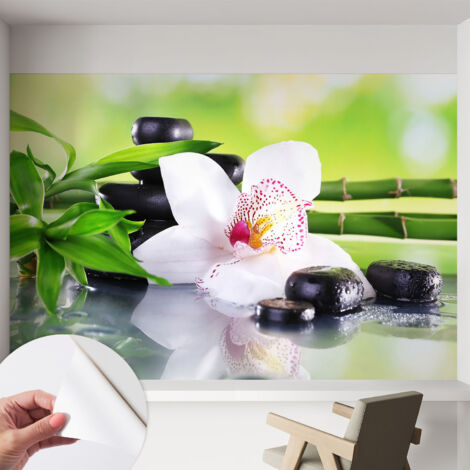 Fotomurale adesivo stickers - murali decorativo - soggiorno moderno - effetto realistico - Tranquillità della natura 152x104 cm (1/5)