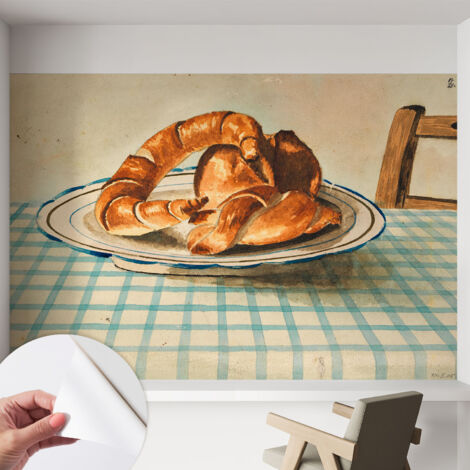 Fotomurale adesivo stickers - murali decorativo - soggiorno moderno - effetto realistico - Dolci da forno 152x104 cm (1/5)
