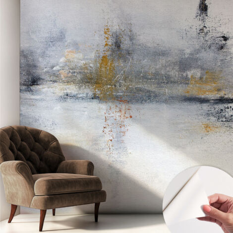 Carta da parati autoadesiva - fotomurale - decorazione parete - stile elegante - decorazione casa - Astrazione armoniosa 250x250 cm (1/5)