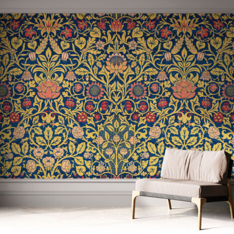 Carta da parati autoadesiva - fotomurale - decorazione parete - stile elegante - decorazione casa - Motivo floreale 312x219 cm (1/5)